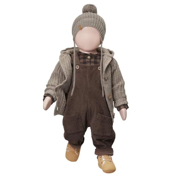 1  In The Family Baby And Child Ross Hooded Jacket Taupe