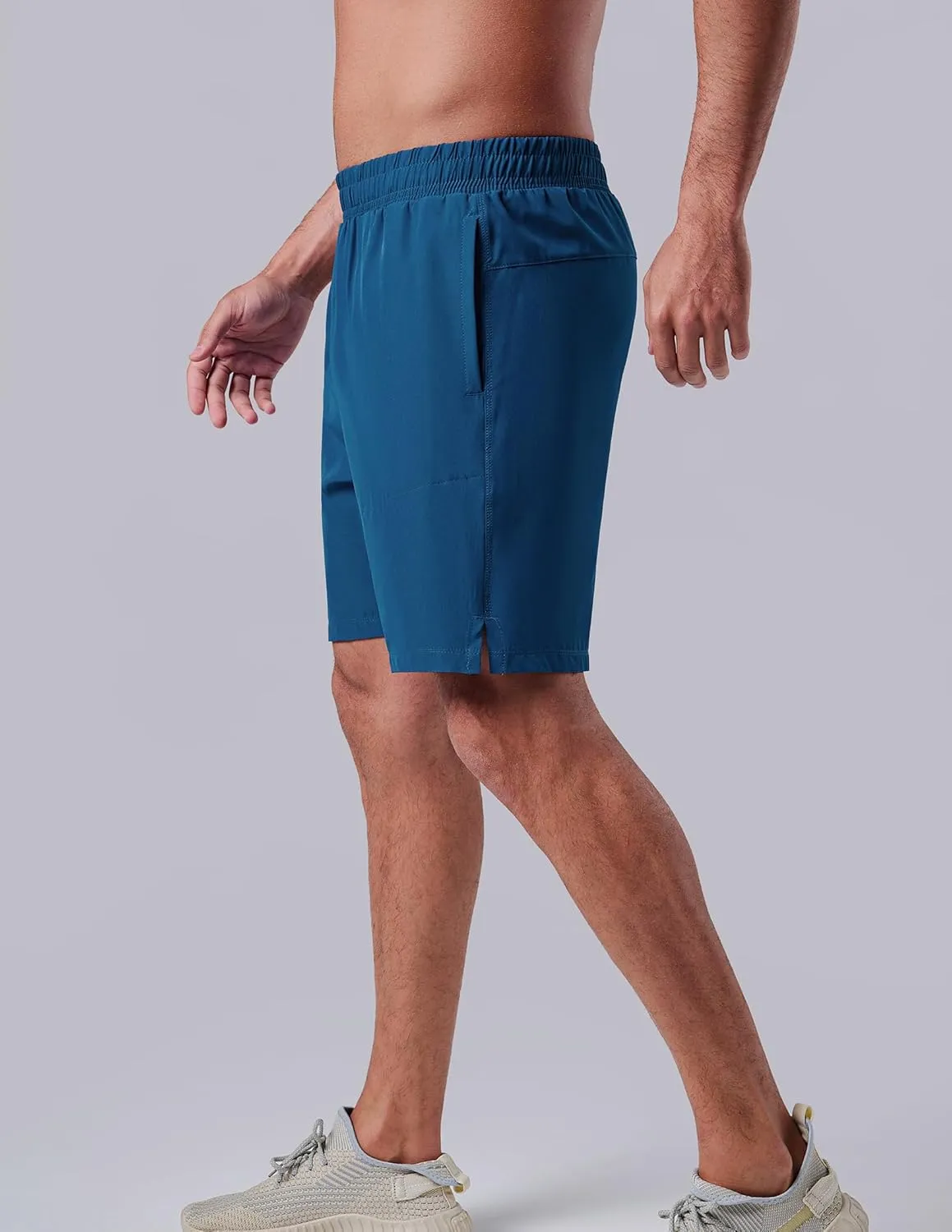 3 Pack: Men's 7" Running Shorts with Compression Liner Pockets, Athletic 2 in 1 Shorts for Workout Gym Quick Dry