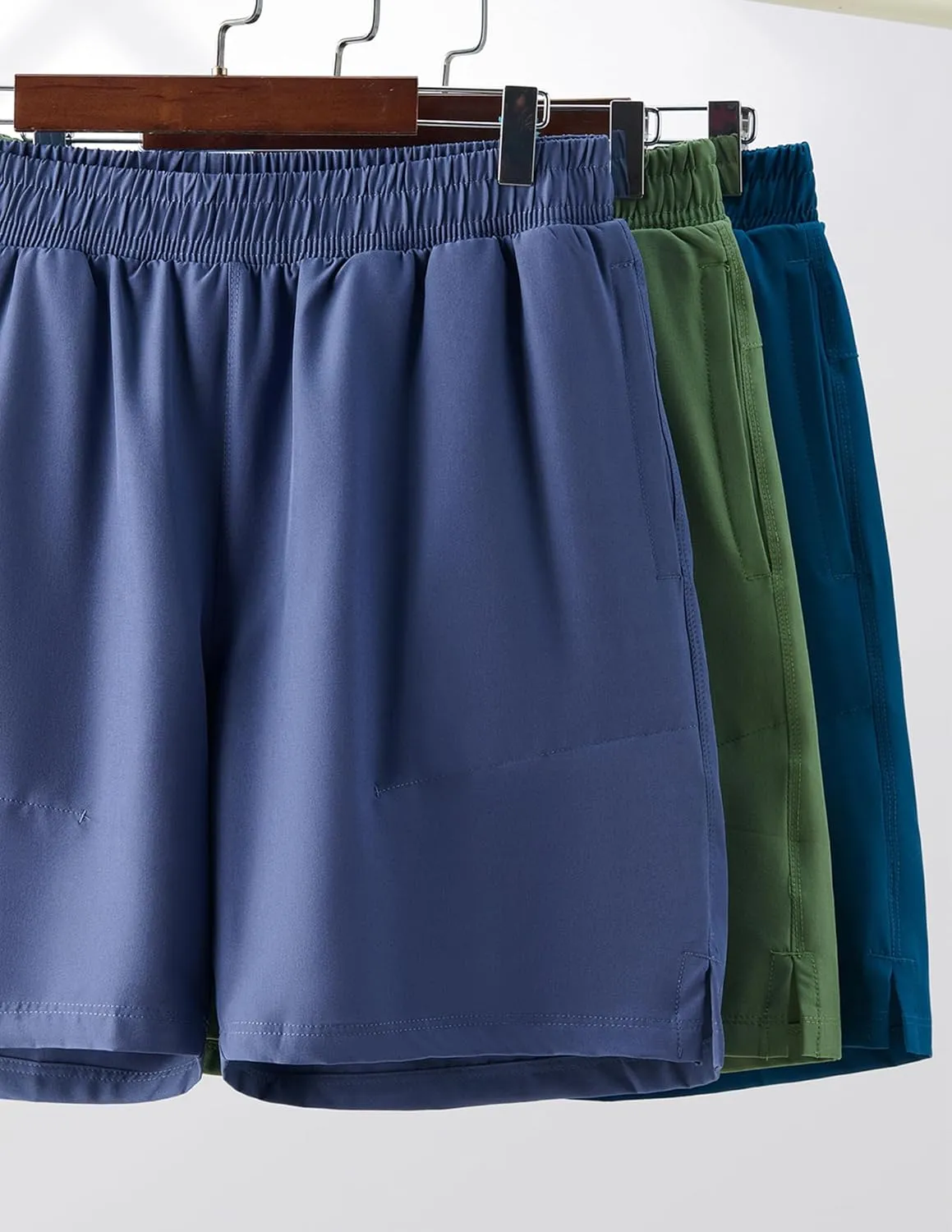 3 Pack: Men's 7" Running Shorts with Compression Liner Pockets, Athletic 2 in 1 Shorts for Workout Gym Quick Dry