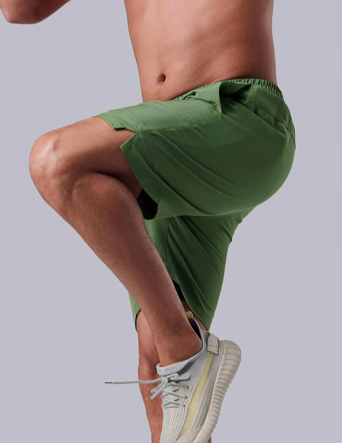 3 Pack: Men's 7" Running Shorts with Compression Liner Pockets, Athletic 2 in 1 Shorts for Workout Gym Quick Dry