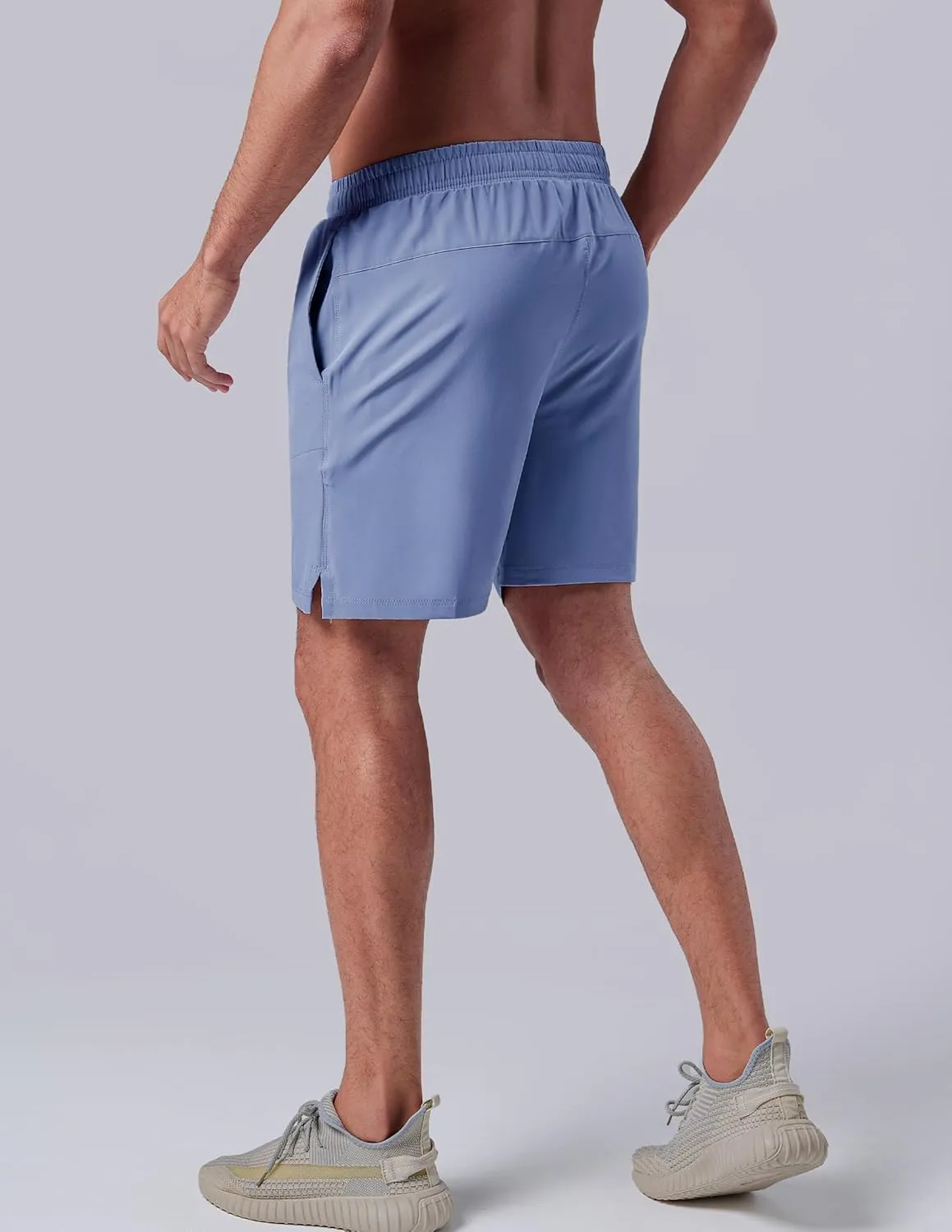 3 Pack: Men's 7" Running Shorts with Compression Liner Pockets, Athletic 2 in 1 Shorts for Workout Gym Quick Dry