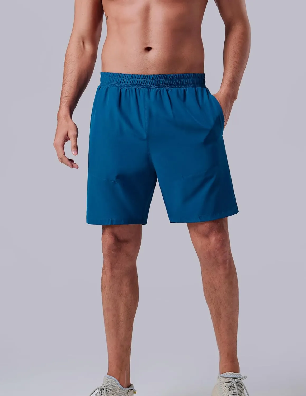 3 Pack: Men's 7" Running Shorts with Compression Liner Pockets, Athletic 2 in 1 Shorts for Workout Gym Quick Dry