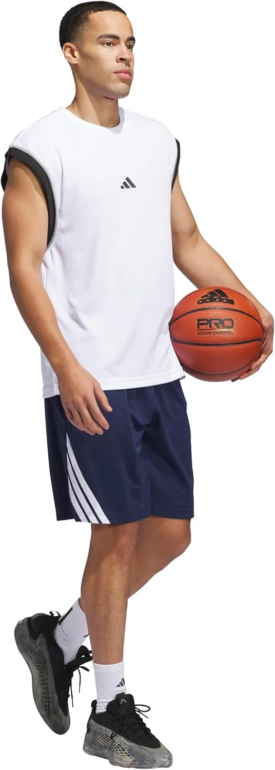 adidas Men's Basketball Legends 3-Stripes Shorts