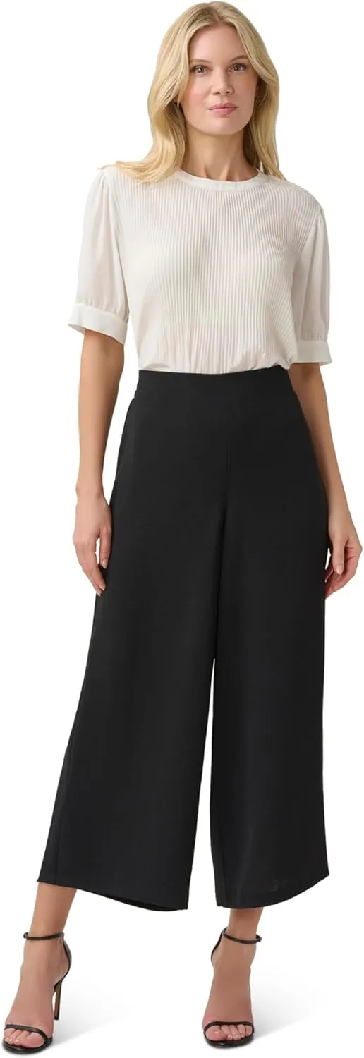 Adrianna Papell Women's Textured Satin Pull on Pant
