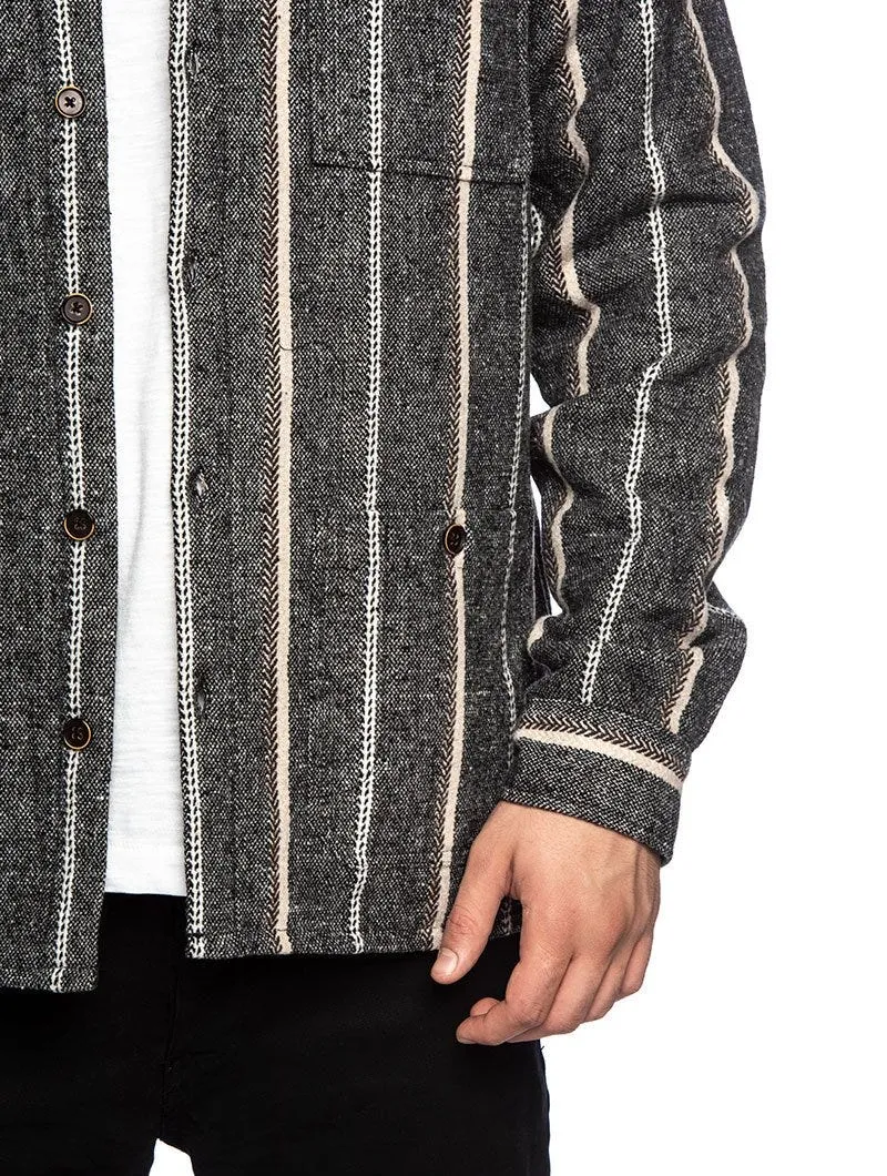 AKLOBI JACKET IN STRIPED GREY