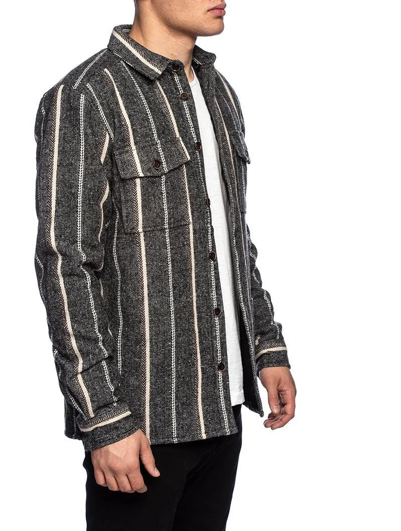 AKLOBI JACKET IN STRIPED GREY