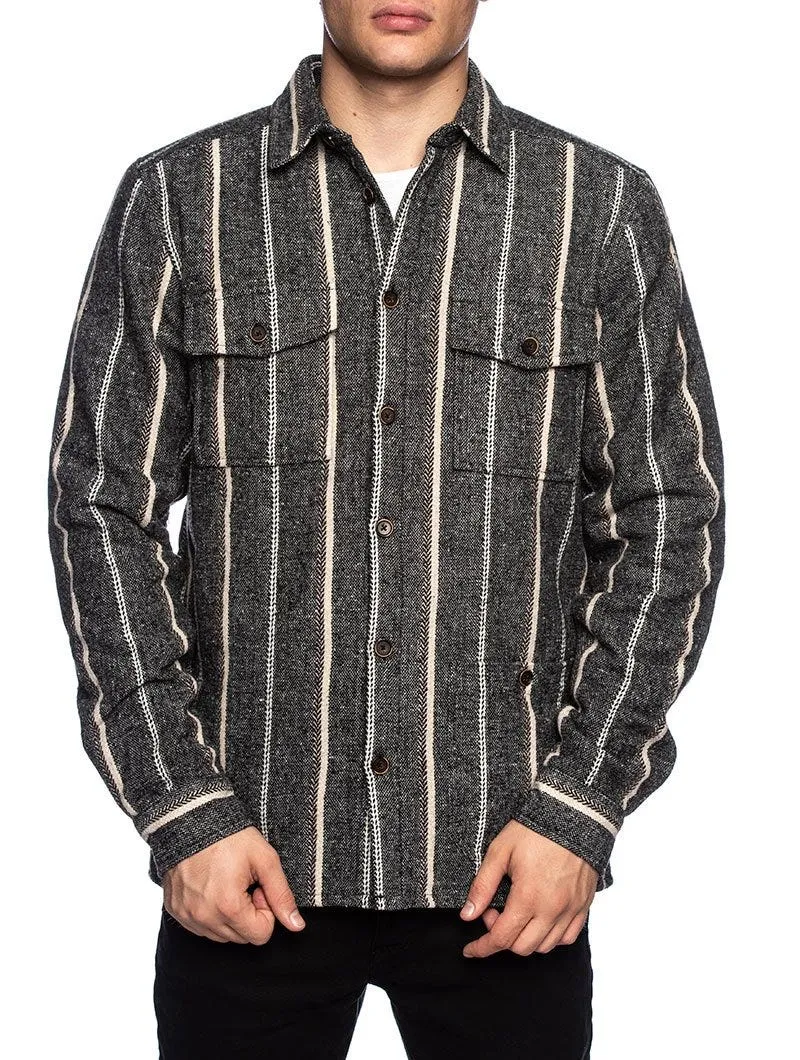 AKLOBI JACKET IN STRIPED GREY