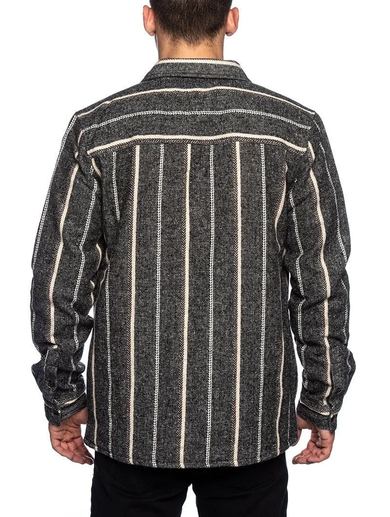 AKLOBI JACKET IN STRIPED GREY