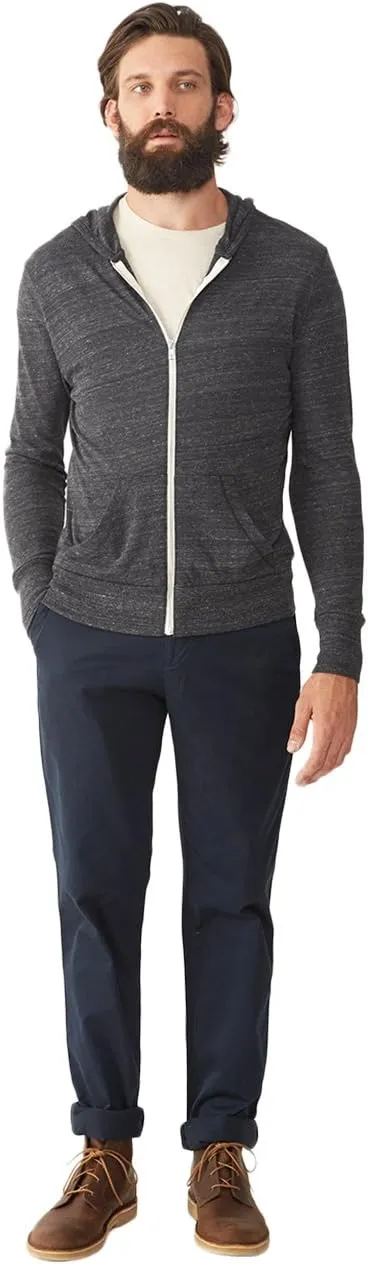 Alternative Men's Hoodie, Eco Zip Up Camo Triblend Jersey Hooded Sweatshirt