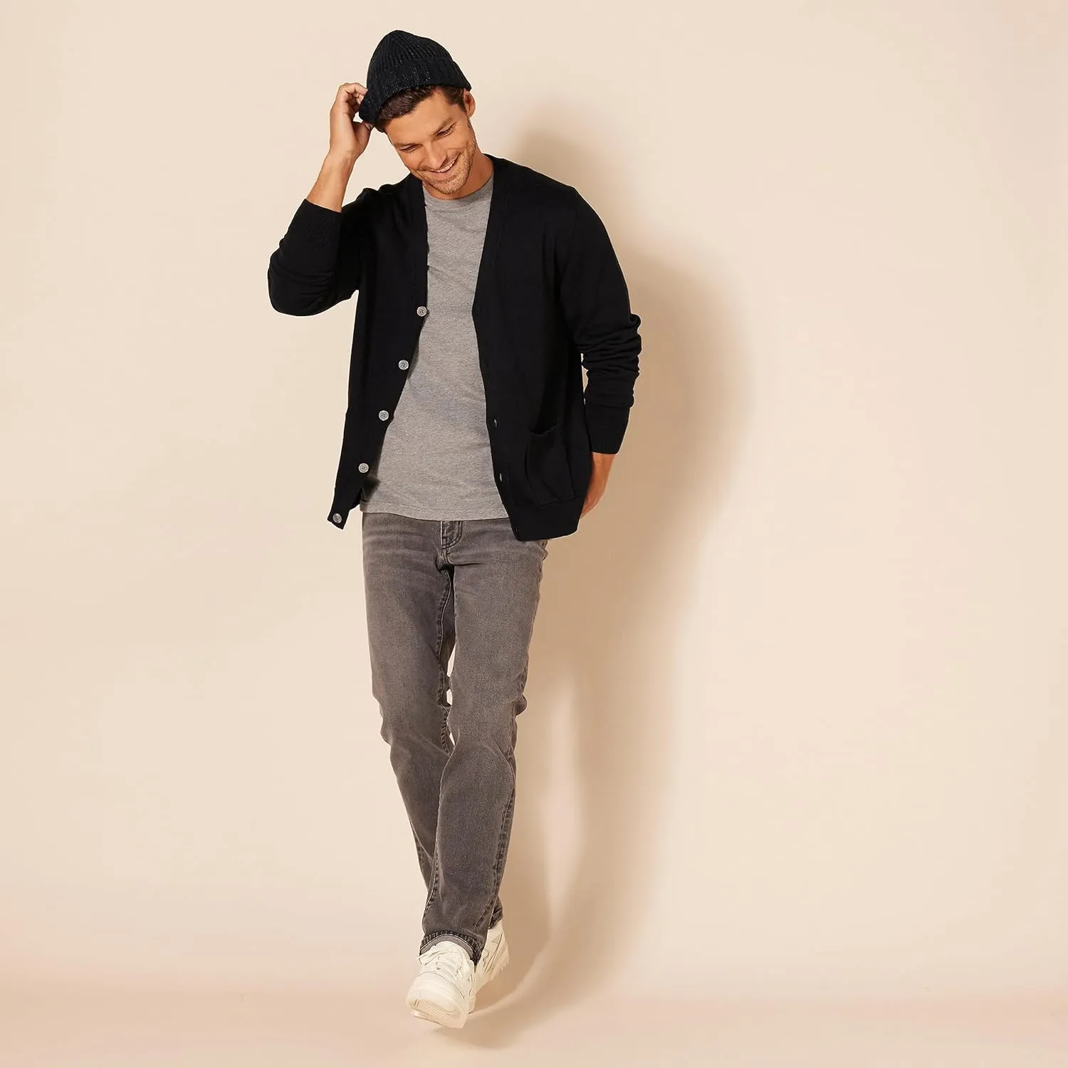 Amazon Essentials Men's Cotton Cardigan Sweater