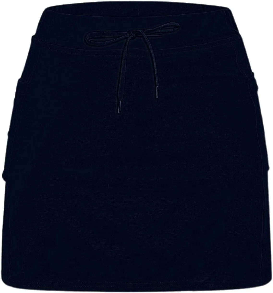 Athletic Skorts for Woman Elastic Hight Waist Drawstring Tennis Golf Skirt with Pockets Solid Color Yoga Shorts