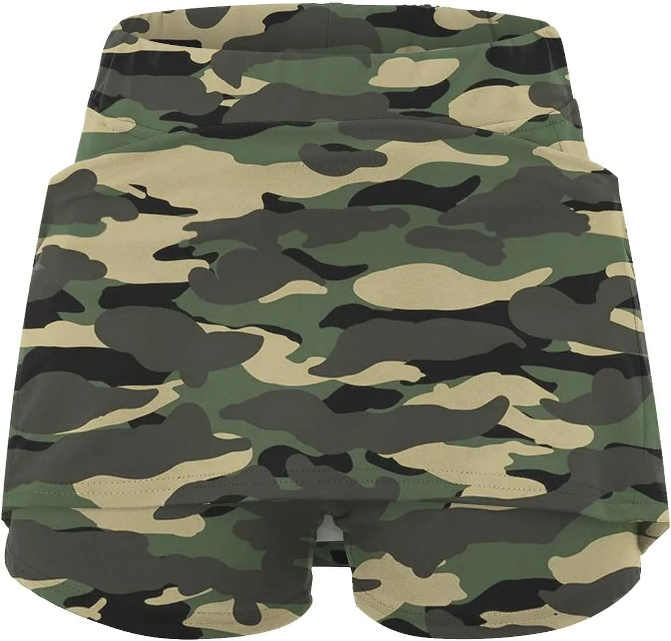 Athletic Skorts for Woman Elastic Tennis Yoga Shorts High Waist Daisy Printed Skirts Tummy Control Skinny Joggers