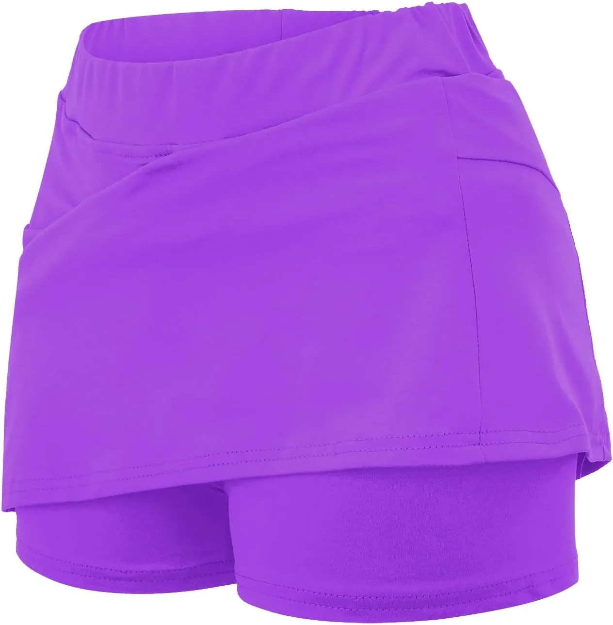 Athletic Skorts for Women with Pockets Summer Tennis Mini Skirts Lightweight High Waisted Elastic Golf Yoga Shorts
