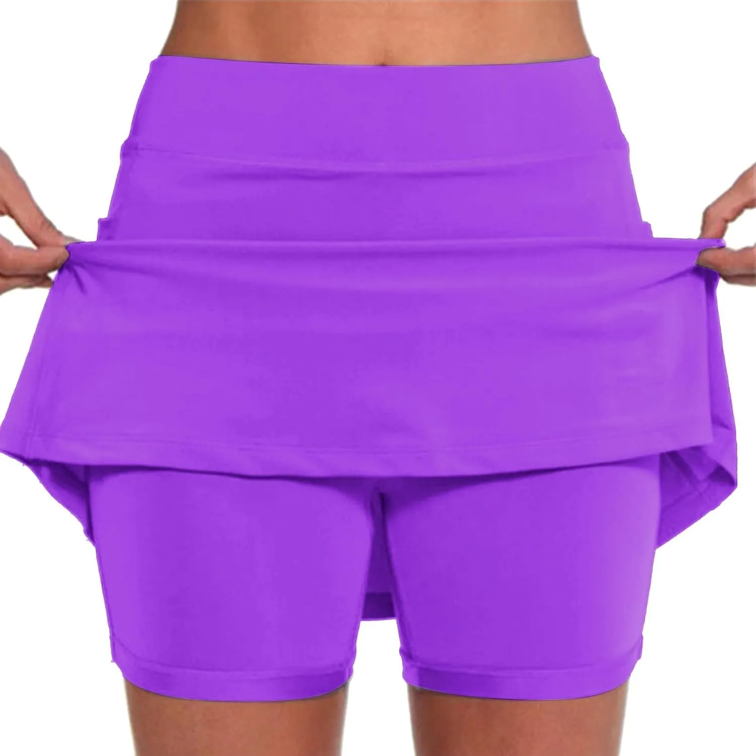 Athletic Skorts for Women with Pockets Summer Tennis Mini Skirts Lightweight High Waisted Elastic Golf Yoga Shorts