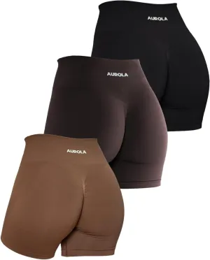 AUROLA Intensify Workout Shorts for Women Seamless Scrunch Short Gym Yoga Running Sport Active Exercise Fitness Shorts