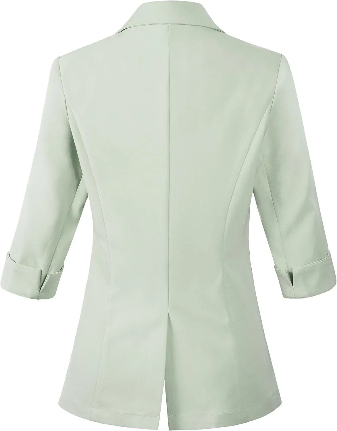 Beninos Womens 3/4 Sleeve Blazers Business Casual Solid Lightweight Suit Jacket Office Blazer