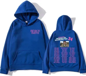 Benson Boone World Tour Hoodies for Women Men Hip Hop Sweatshirt Streetwear for Girls Clothes Clothing Fans Tops