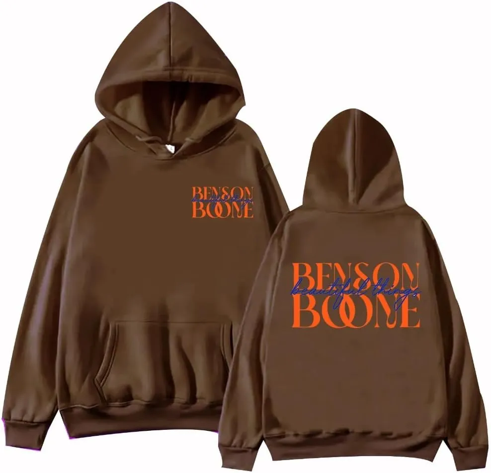 Benson Boone World Tour Hoodies for Women Men Pullover Sweatshirt Streetwear for Girls Clothes Clothing Fans Merch