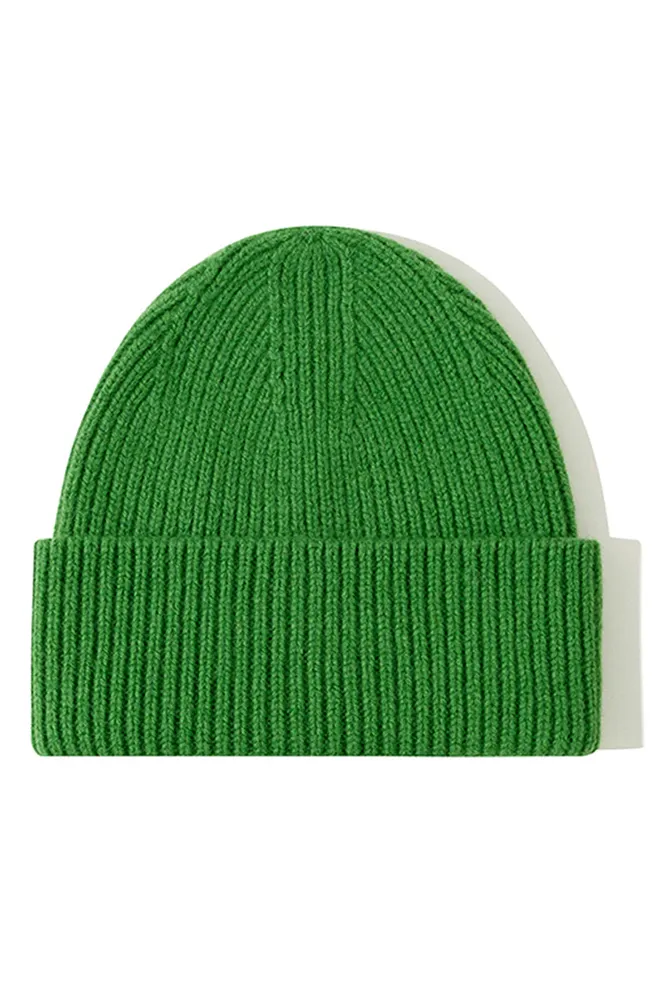 Billy Bamboo Merino Wool Green Beanie