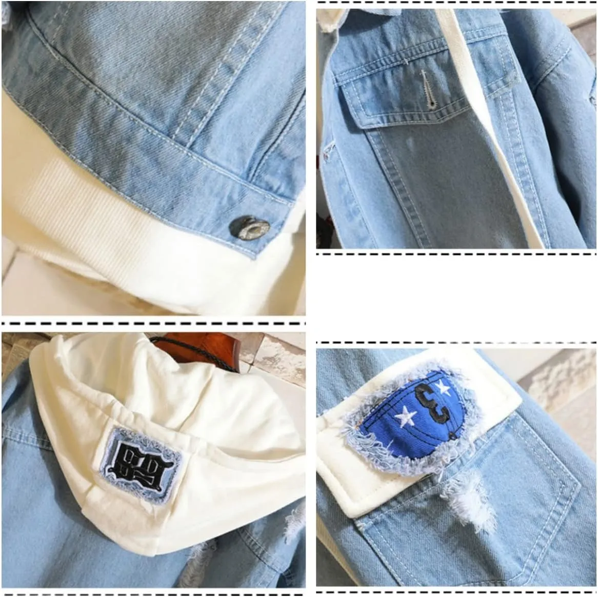 Blue Lock Anime Denim Jacket Coat Hoodie Pullover Anime Graphic Hoodie Cosplay Costume