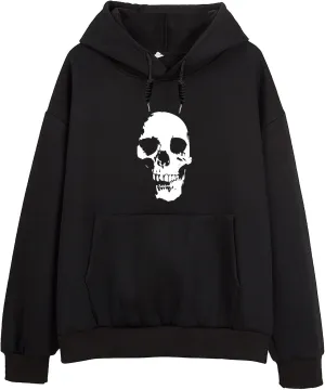 Bobeutou Halloween Pumpkin Graphic Oversized Hoodies for Women Spooky Vintage Fleece Y2k Aesthetic Sweatshirt Teen Girls
