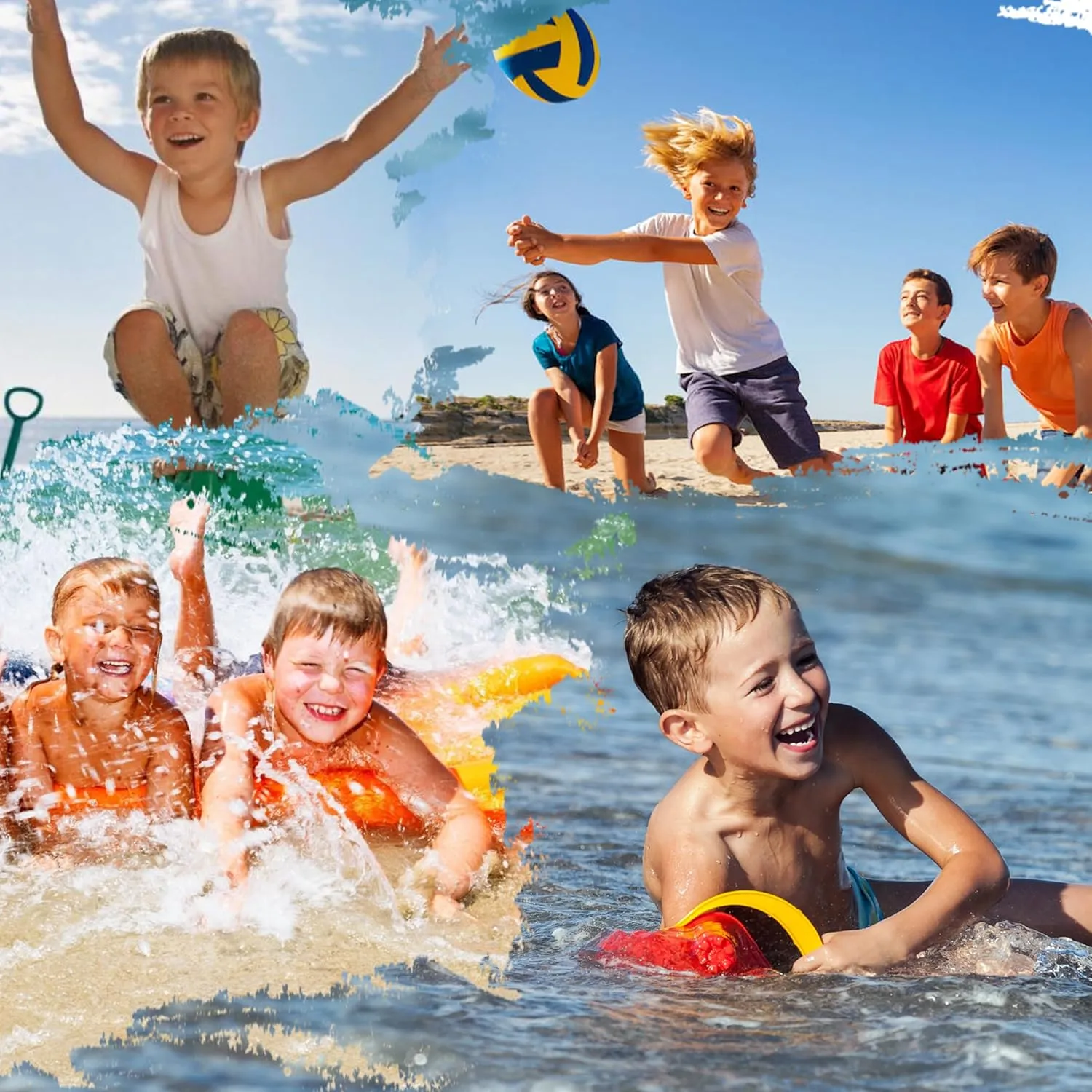 Boys Swim Trunks with Compression Liner Boys Stretch Swim Shorts Quick Dry 2 in 1 Beach Shorts 4-17 Y