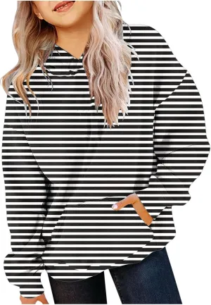 BTDECLAR Hoodies for Teen Girls Hooded Sweatshirt Fleece Cute Oversized Pullover Tops Gradient Preppy Clothes Size 10 12