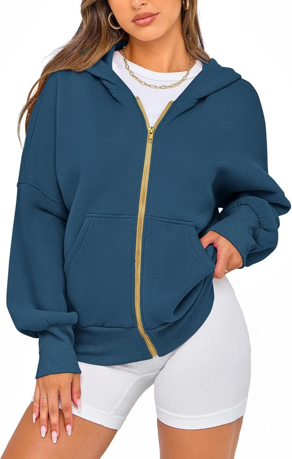 BTFBM Womens Zip Up Hoodies Long Sleeve Fashion Sweatshirt Fleece Y2K Hooded Jacket 2025 Trendy Fall Spring Clothes