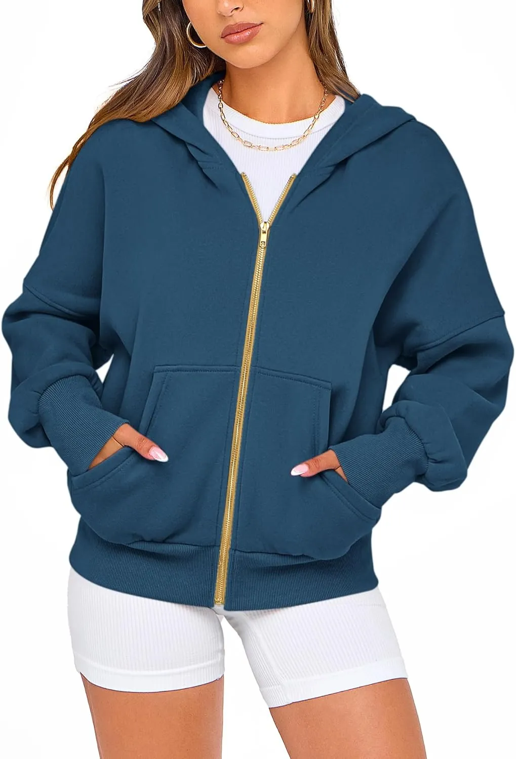 BTFBM Womens Zip Up Hoodies Long Sleeve Fashion Sweatshirt Fleece Y2K Hooded Jacket 2025 Trendy Fall Spring Clothes