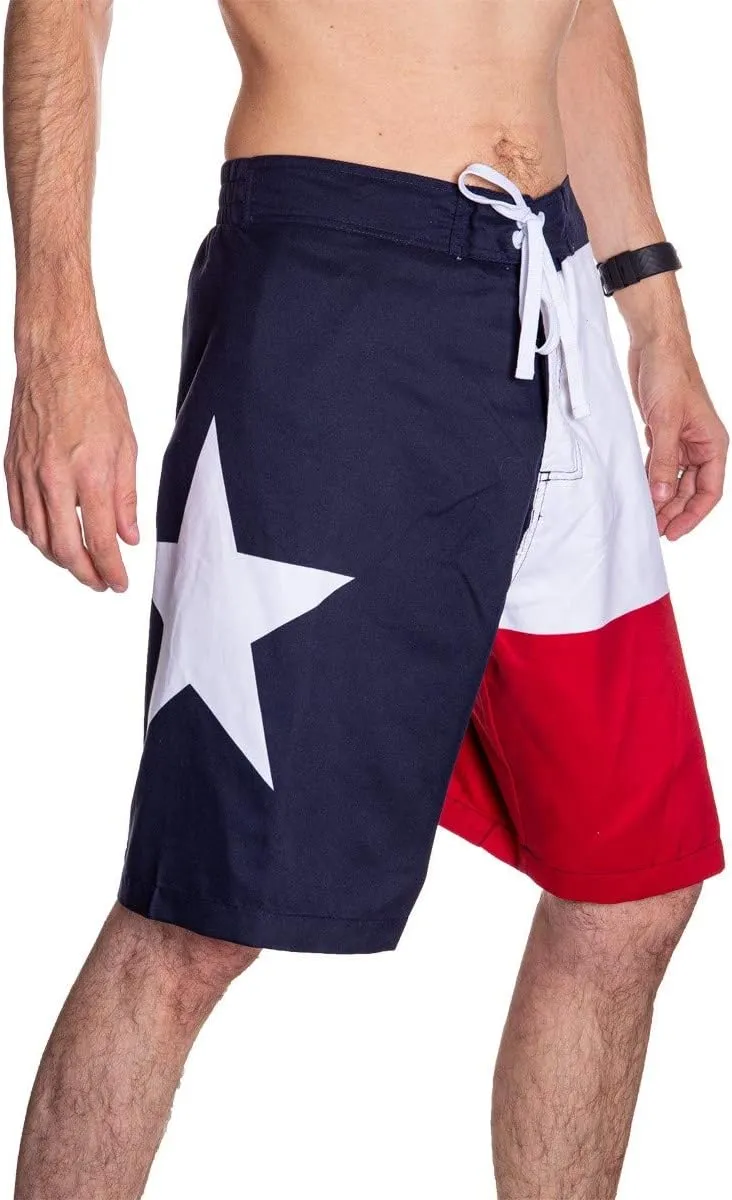 Calhoun Men's State Flag Swim Board Shorts