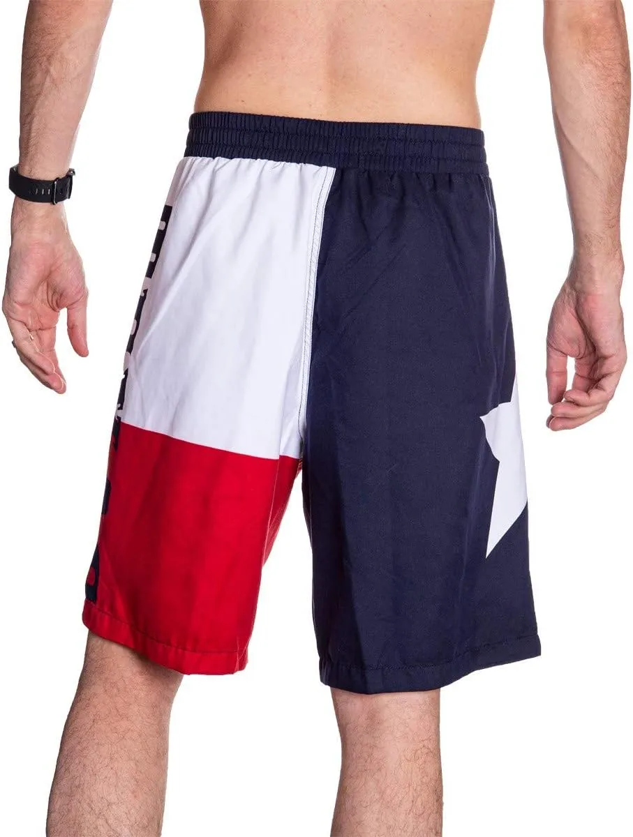 Calhoun Men's State Flag Swim Board Shorts