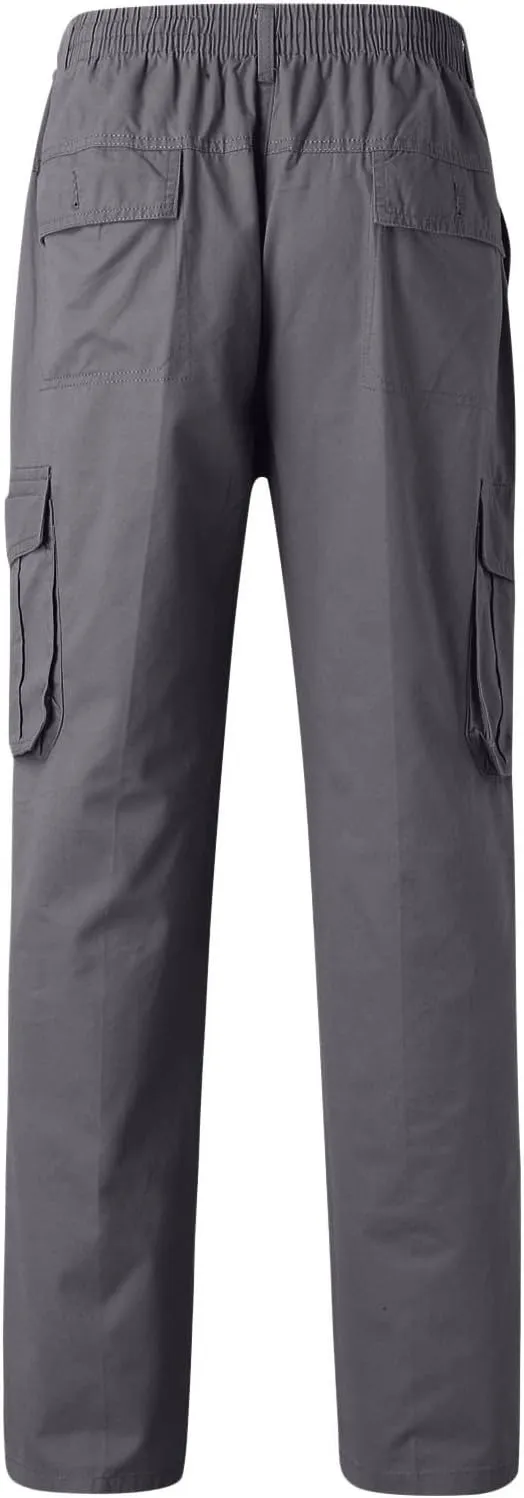 Cargo Pants for Men,Mens Pants Cargo Joggers Fleece Sweatpants Casual Slim Fit Pant Chino Trousers with Pockets