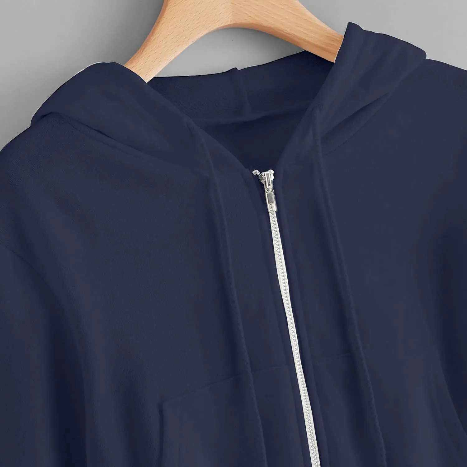Ceboyel Zip Up Hoodies for Women Cropped Long Sleeve Sweatshirts Jackets Trendy Y2k Crop Tops Teen Girls Clothes 2023