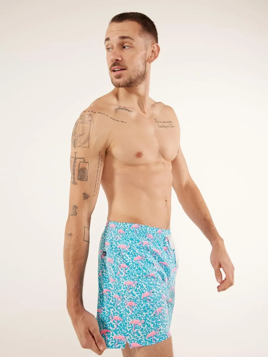 Chubbies Lined Mens Swim Trunks 5.5 Inch  Swim Shorts and Mens Shorts with Elastic Waist, Boxer Brief Liner, UPF 50 