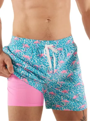 Chubbies Lined Mens Swim Trunks 5.5 Inch  Swim Shorts and Mens Shorts with Elastic Waist, Boxer Brief Liner, UPF 50 