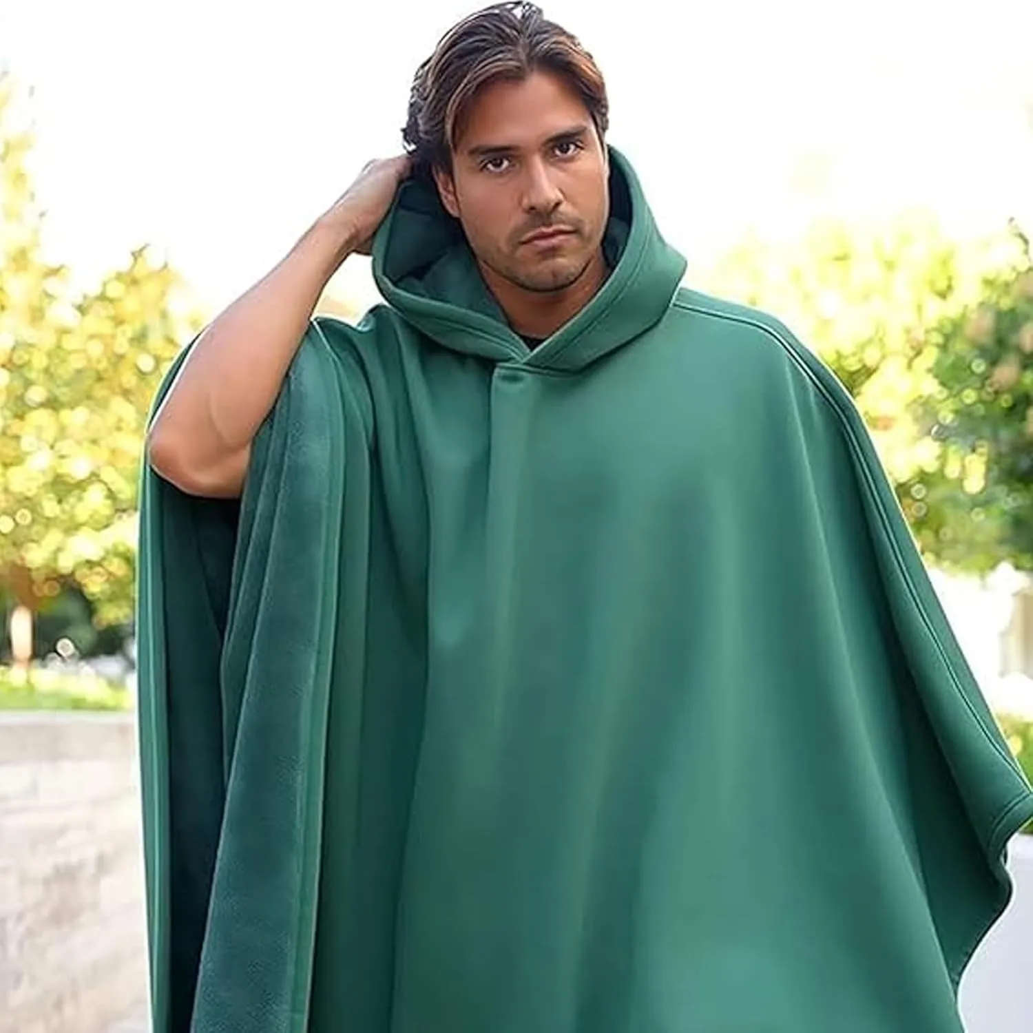 Cloak Hoodie, Weighted Cloak Hoodie, Oversized Long Sleeve Sweatshirt for Women Men