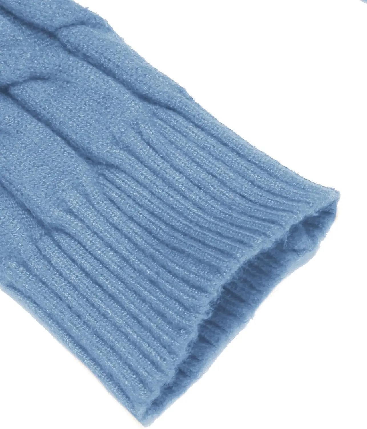 COOFANDY Men's Slim Fit Turtleneck Sweater Casual Twisted Knitted Pullover Sweaters