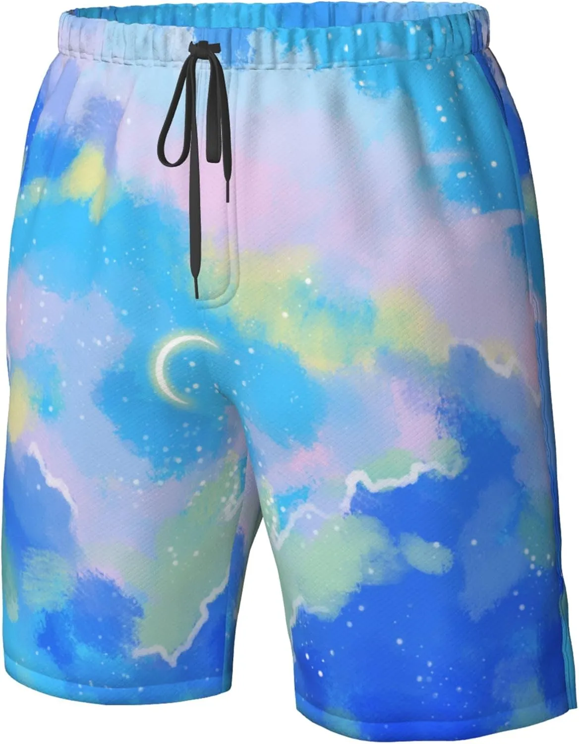 Custom Men's Swim Trunks with Photo Image Text Personalized Board Shorts Mesh Lining Pockets Quick Dry Beach Swimming Shorts