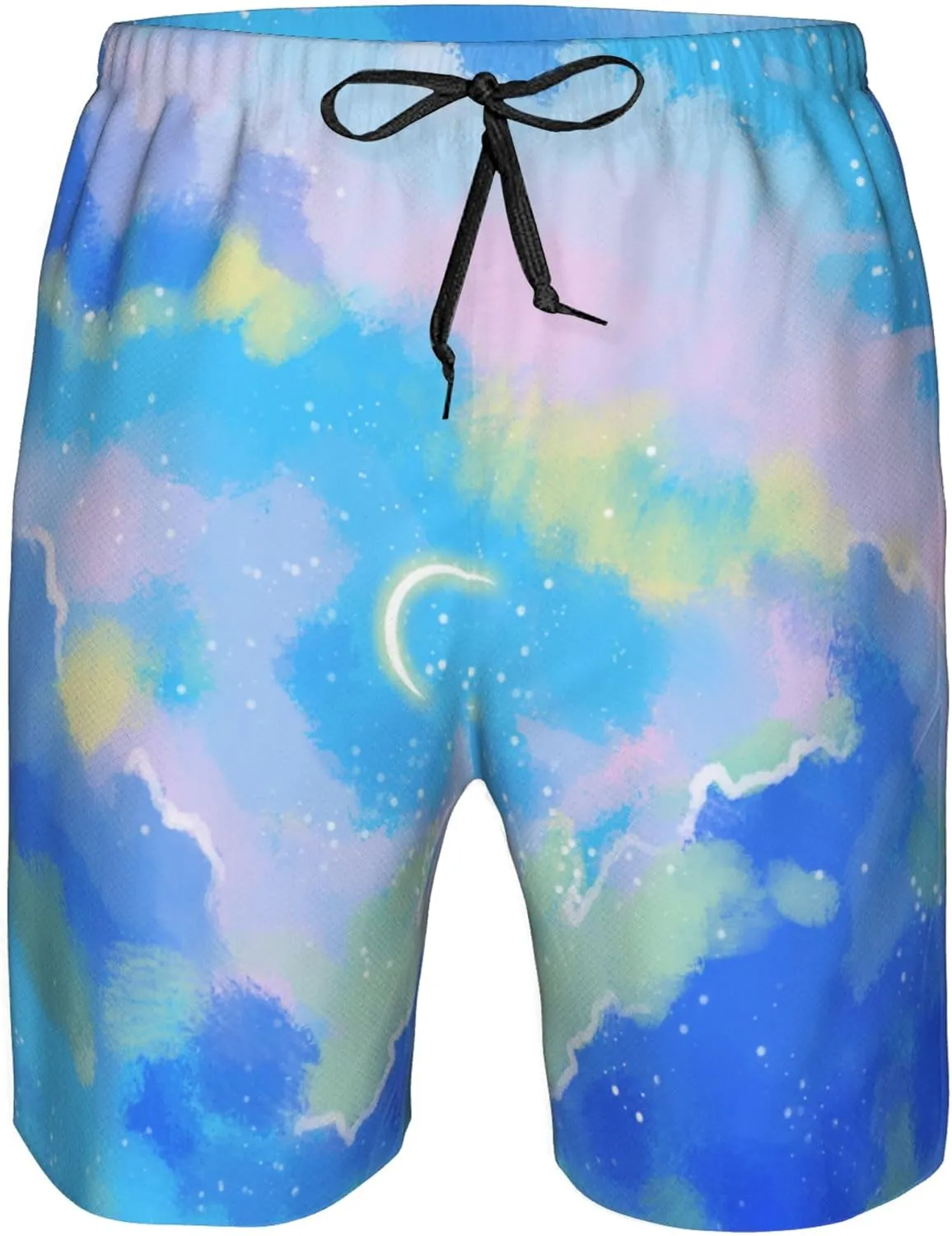 Custom Men's Swim Trunks with Photo Image Text Personalized Board Shorts Mesh Lining Pockets Quick Dry Beach Swimming Shorts