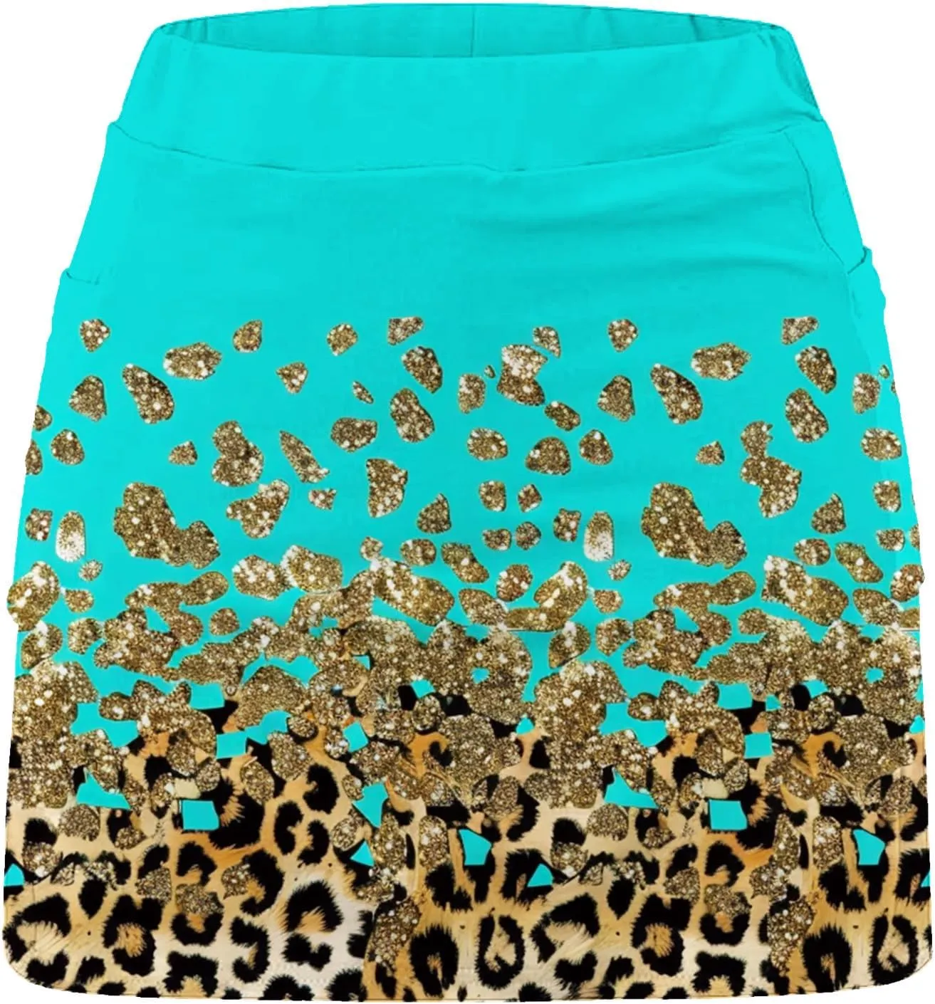 DDAPJ pyju Women Shorts Stretchy Yoga Skort Trendy Floral Print Athletic Skirts Plus Size Golf Athletic Workout Skort