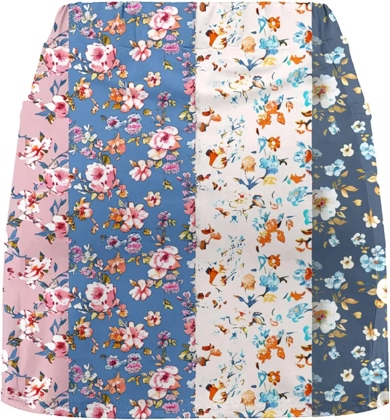 DDAPJ pyju Women Shorts Stretchy Yoga Skort Trendy Floral Print Athletic Skirts Plus Size Golf Athletic Workout Skort