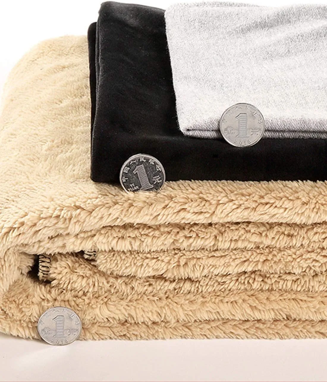 Flygo Men's Warm Fleece Sherpa Lined Sweatpants Drawstring Jogger Harem Pants
