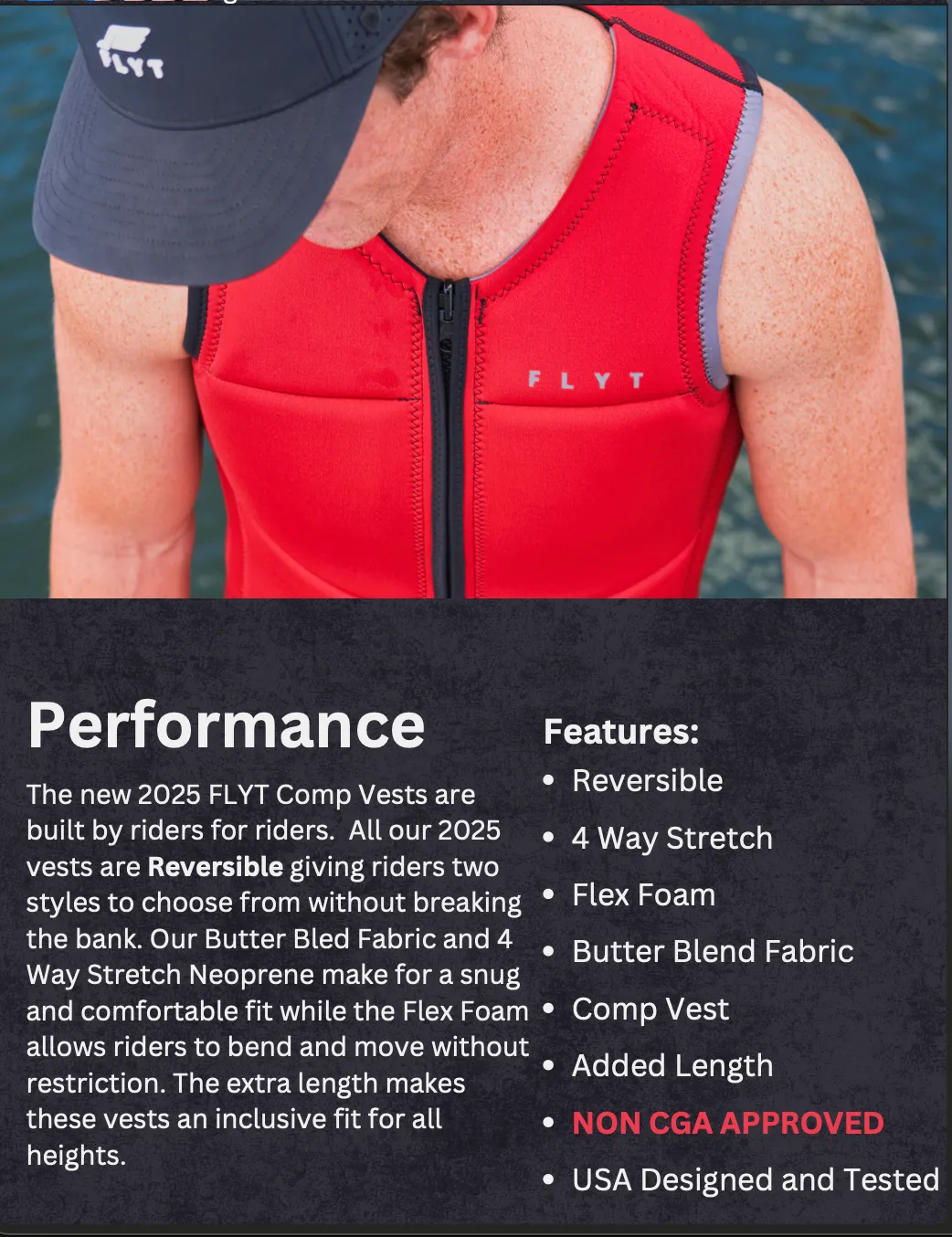 Flyt Nate Cherry  (Reversible) NCGA Impact Vest