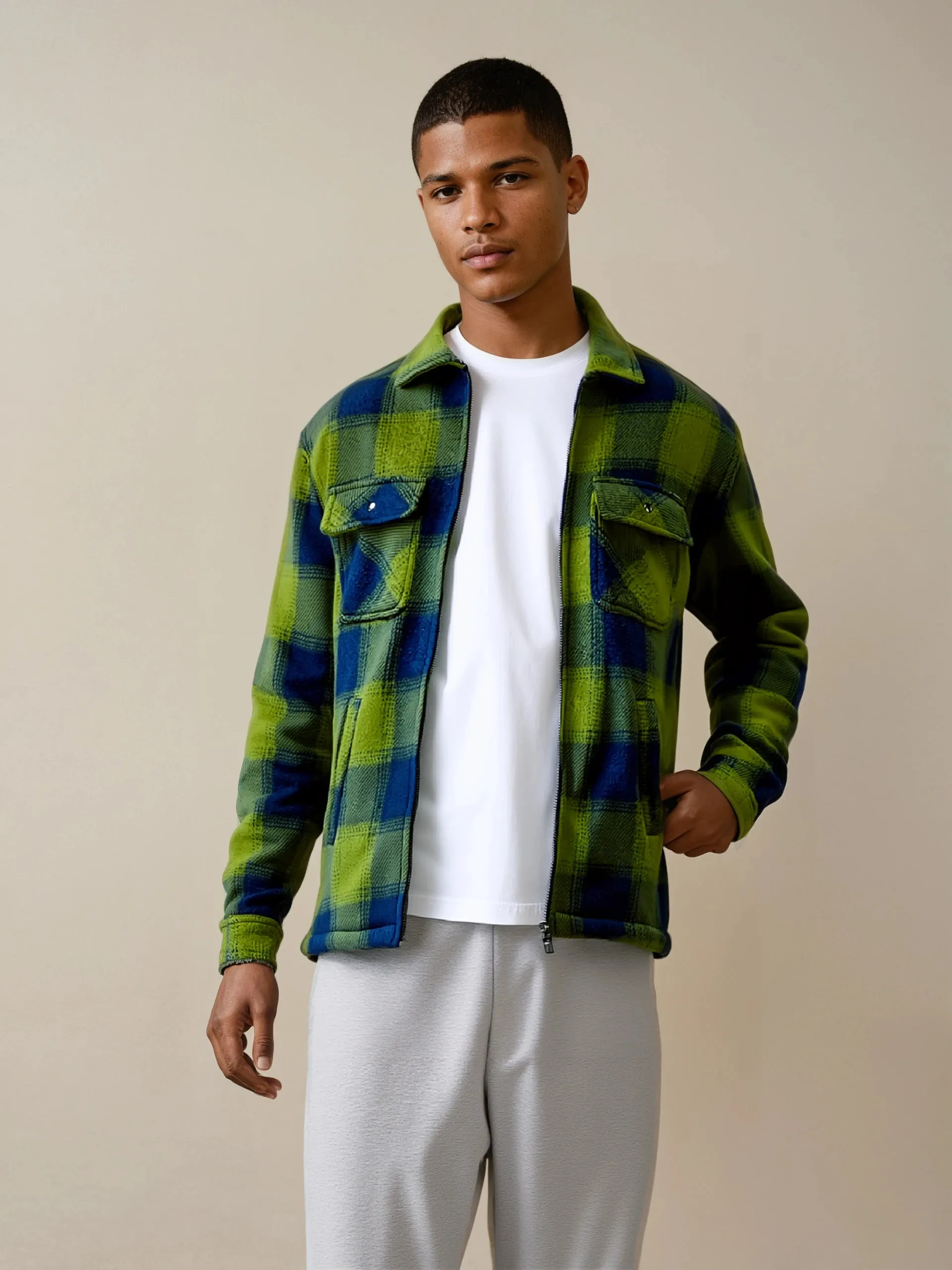 Fort Hyde Portman Microfleece Shacket -Fleece Lined