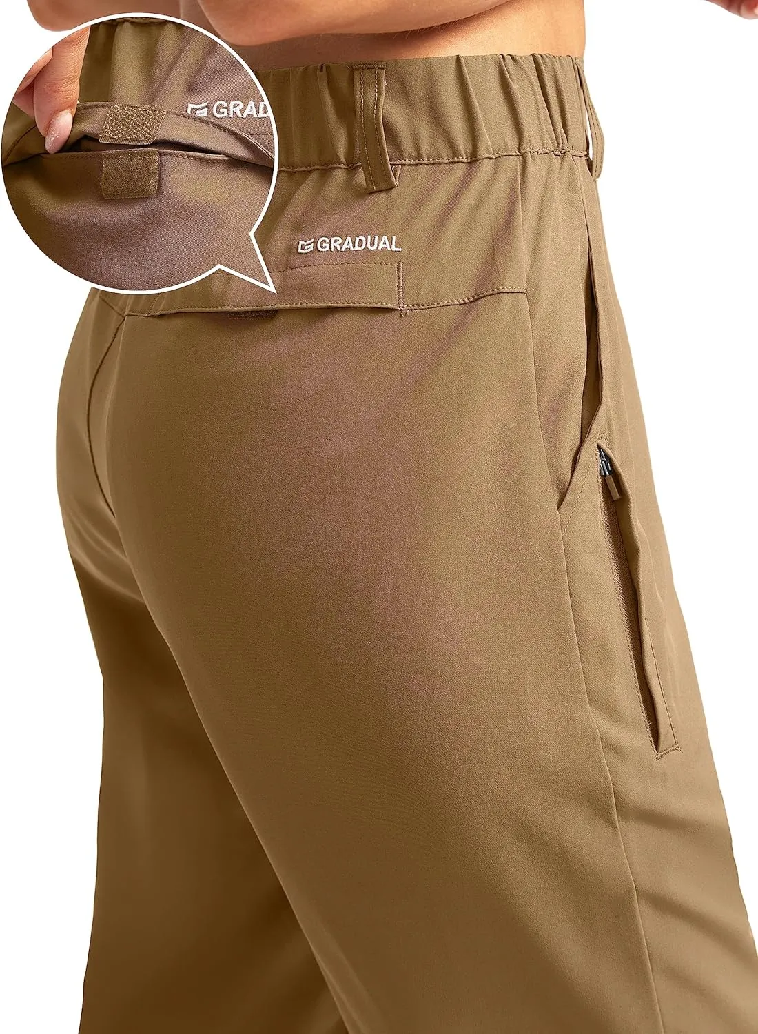 G Gradual Women's Long Hiking Cargo Shorts 13" Knee Length Lightweight Quick Dry Bermuda Shorts for Women with 5 Pockets