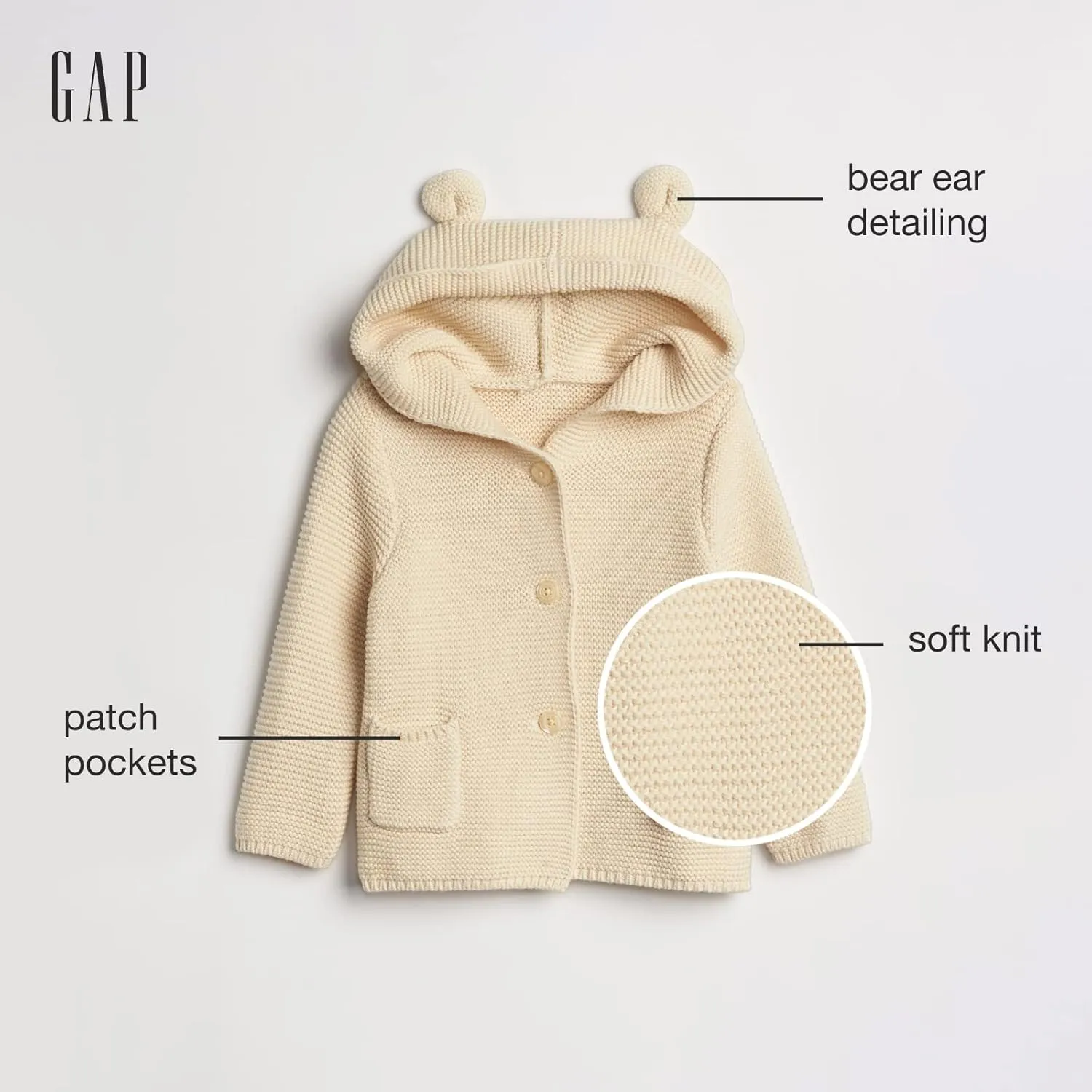 GAP Baby Boys' Garter Cardigan Sweater