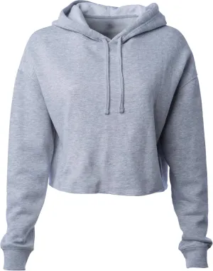 Global Blank Women's Crop Hoodie Long Sleeve Crop Top Sweatshirt with Hood for Women