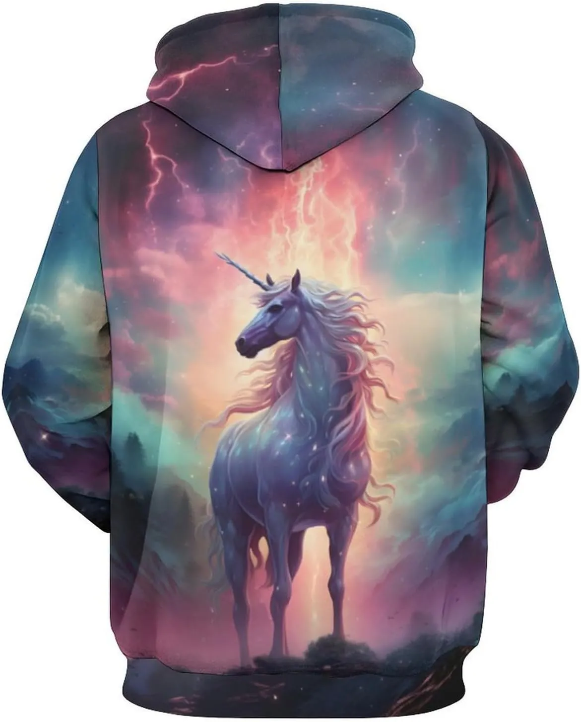 GLUDEAR Unisex 3D Pattern Print Athletic Pullover Hoodies Hooded Sweatshirts