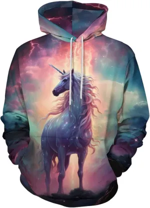 GLUDEAR Unisex 3D Pattern Print Athletic Pullover Hoodies Hooded Sweatshirts