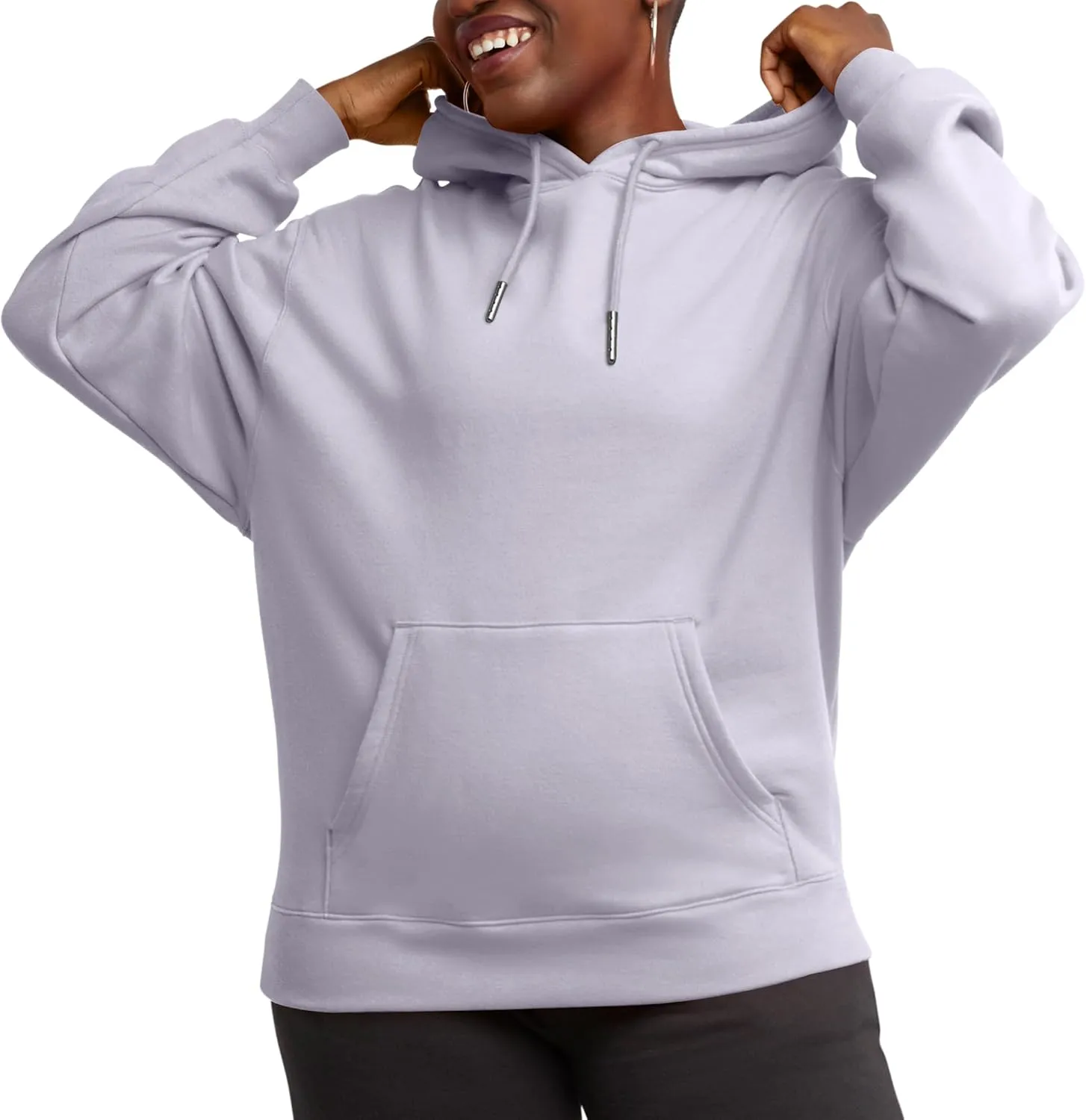 Hanes Women's Originals Pullover Hoodie, Midweight Fleece Hooded Sweatshirt for Women, Available in Plus